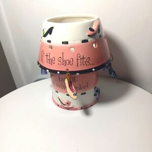 ‘IF SHOE FITS BUY EVERY COLOR CANDLE’ with Dangling Shoes